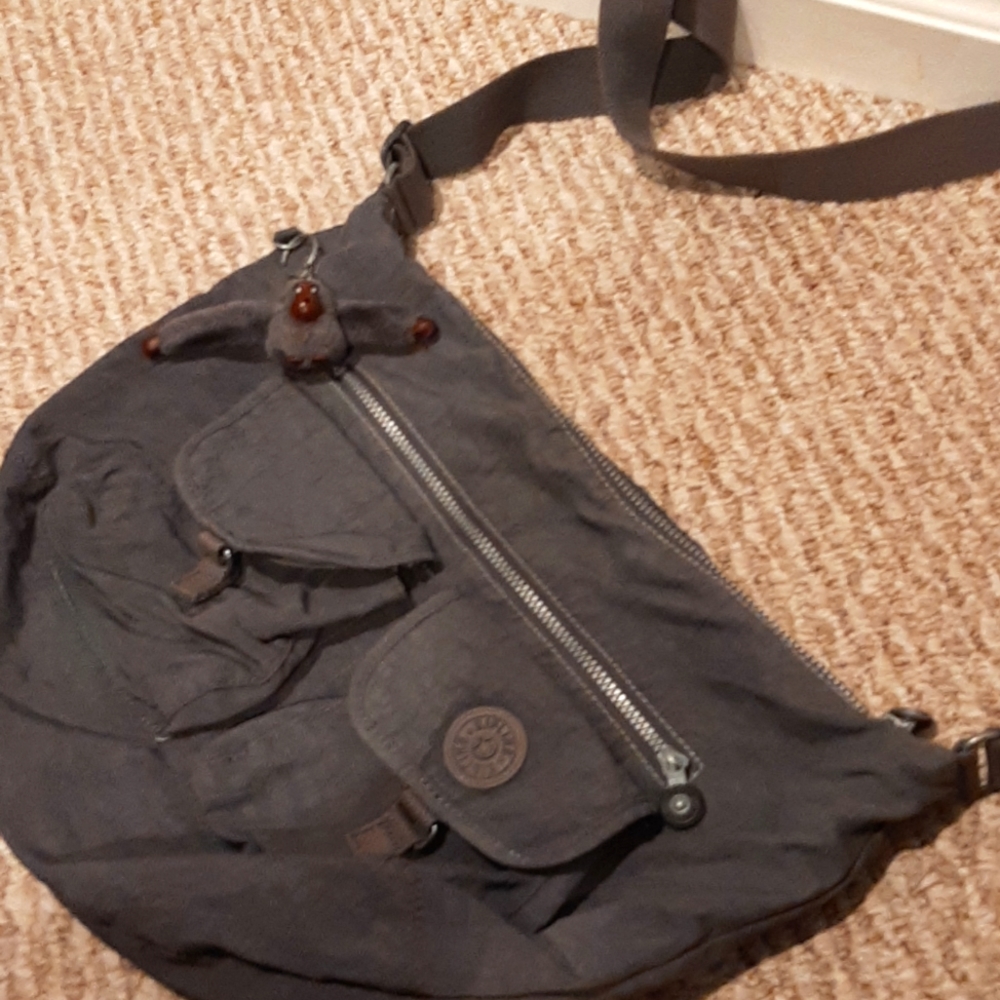 Kipling dark grey cross body bag